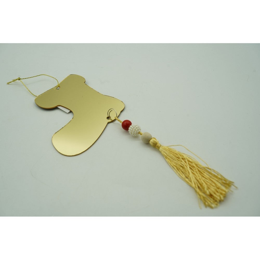 Ornament brad, Gheata, Auriu, Lucios, 10*25CM, Acril, Interior/ Exterior