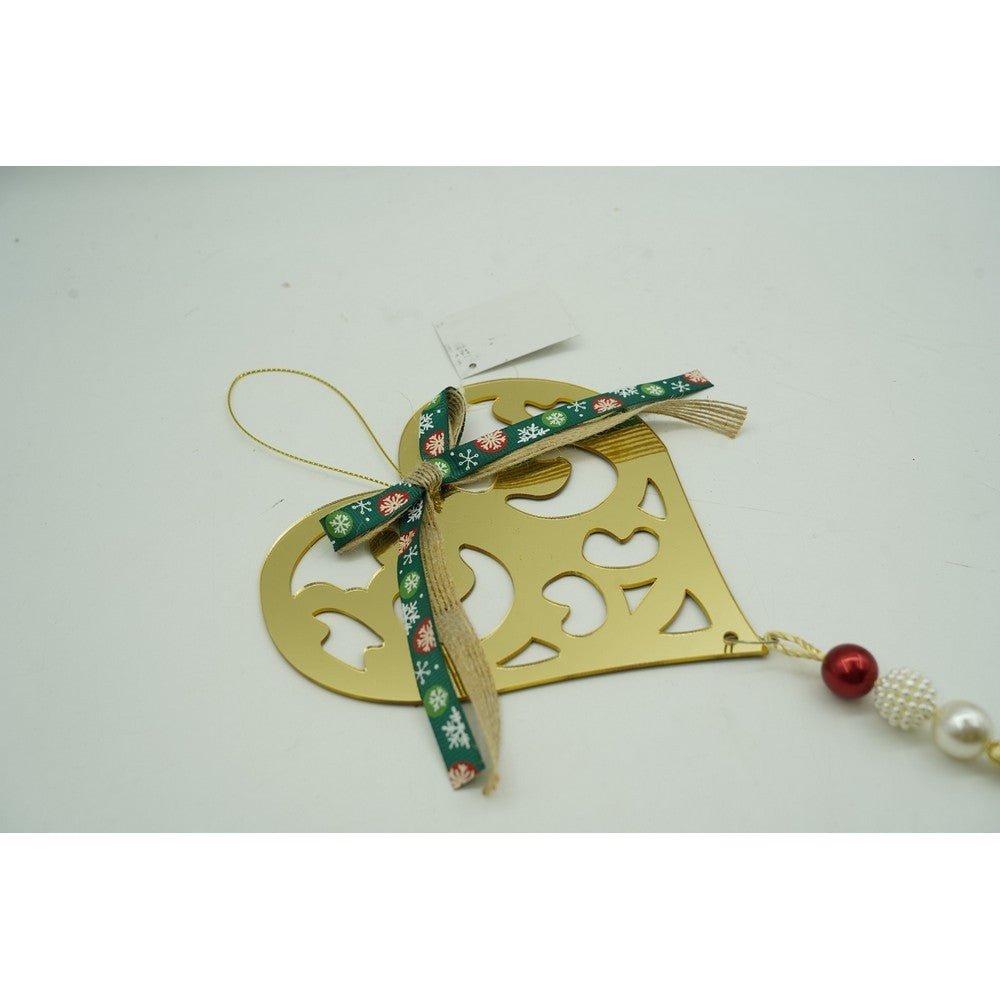Ornament brad, Inima, Auriu, Lucios, 15*26CM, Acril, Interior/ Exterior