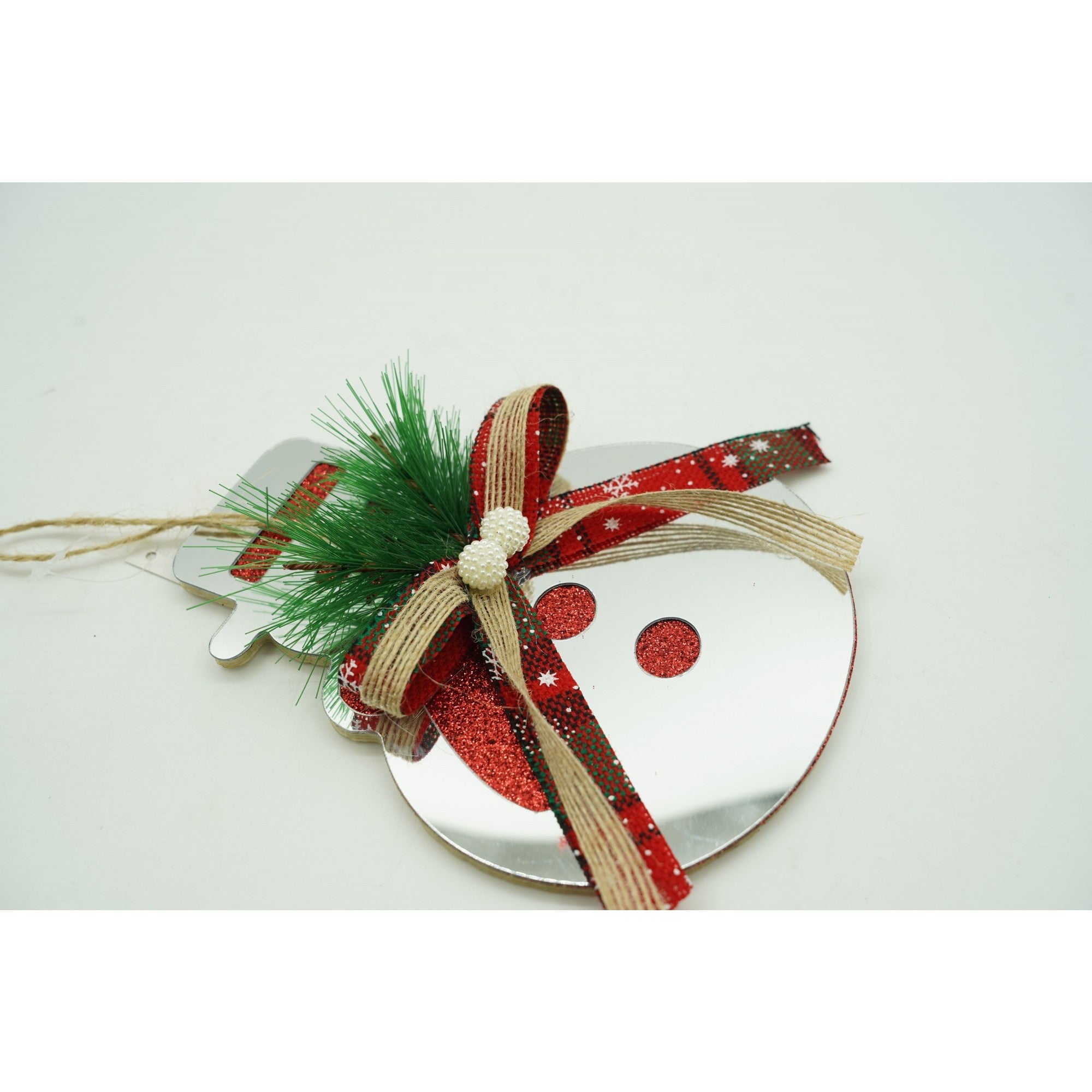 Ornament brad, Om de zapada, Argintiu, Lucios, 14*17CM, Acril, Interior/ Exterior