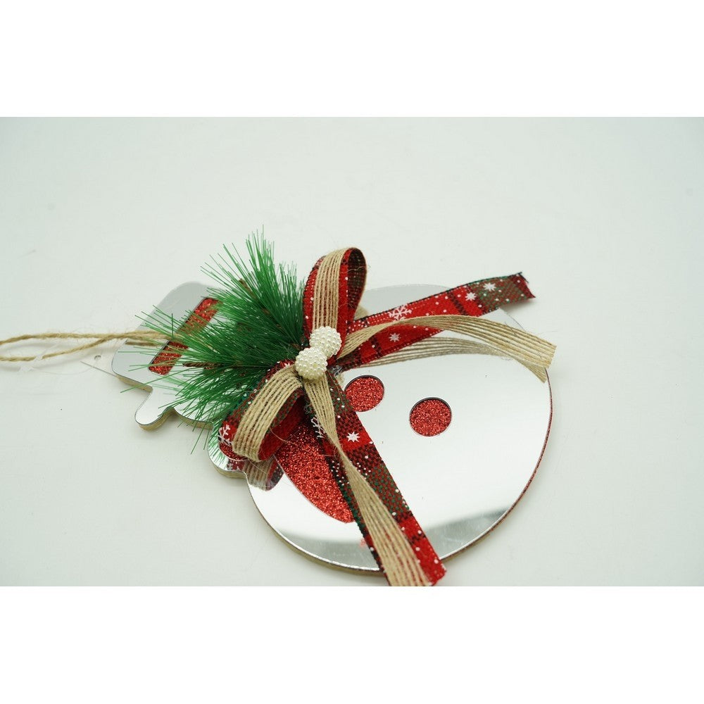 Ornament brad, Om de zapada, Argintiu, Lucios, 14*17CM, Acril, Interior/ Exterior