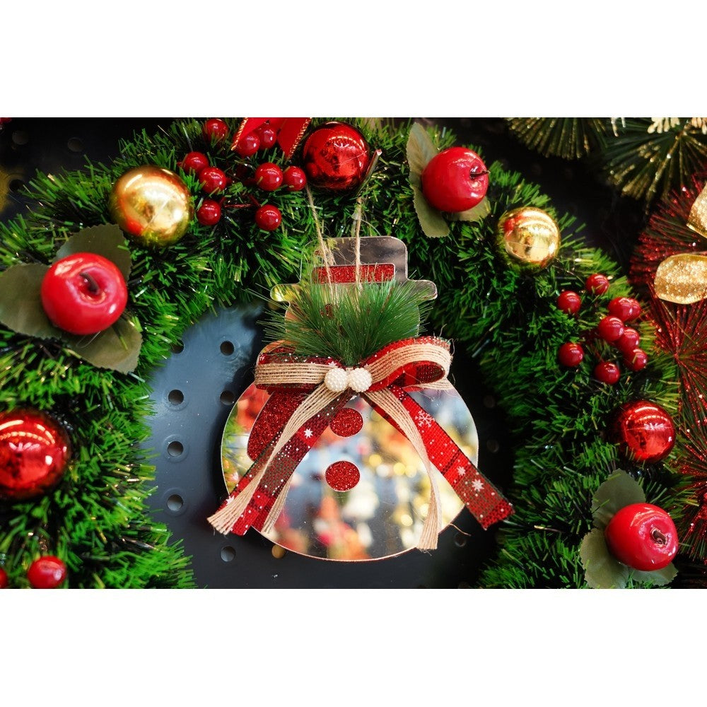 Ornament brad, Om de zapada, Argintiu, Lucios, 14*17CM, Acril, Interior/ Exterior