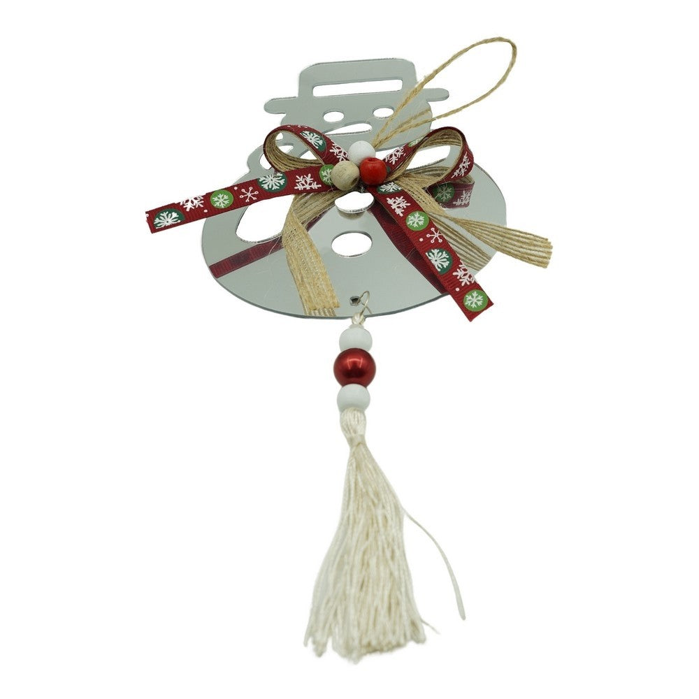 Ornament brad, Om de zapada, Argintiu, Lucios, 14*26CM, Acril, Interior/ Exterior
