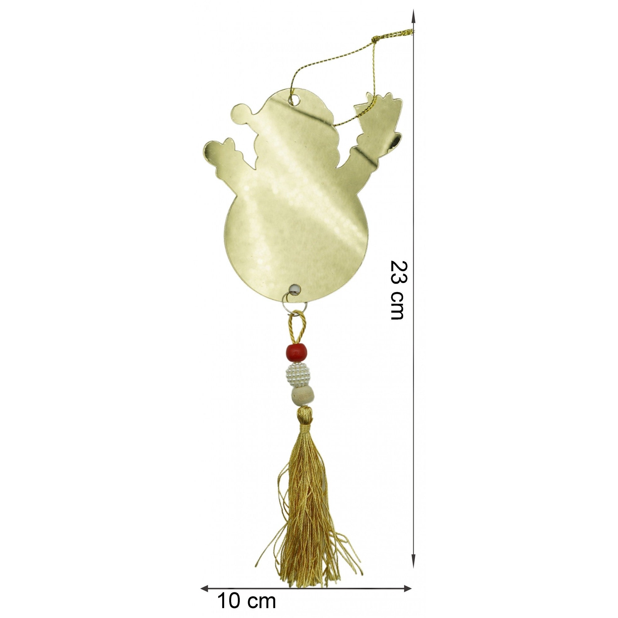 Ornament brad, Om de zapada, Auriu, Lucios, 10*23CM, Acril, Interior/ Exterior