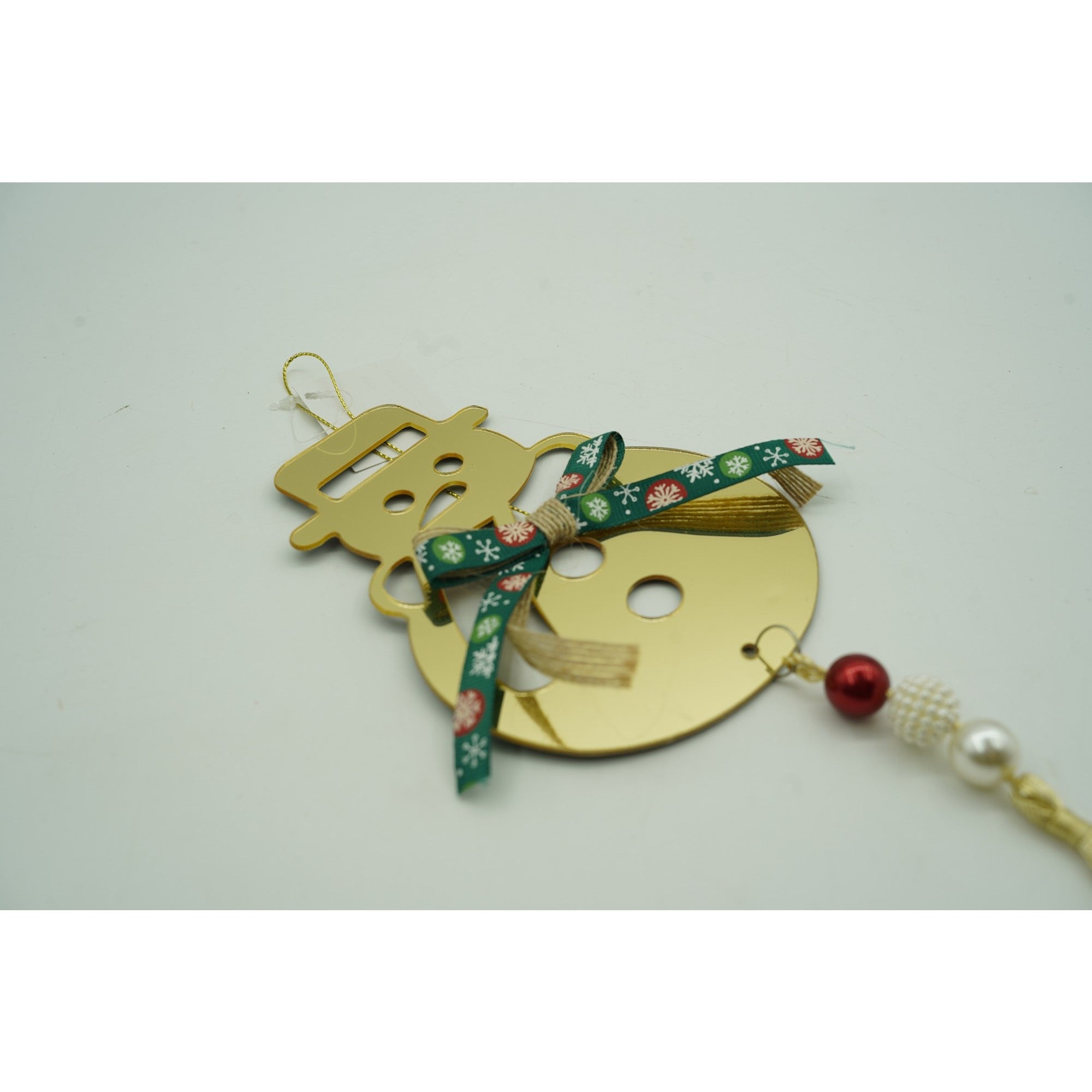 Ornament brad, Om de zapada, Auriu, Lucios, 14*30CM, Acril, Interior/ Exterior