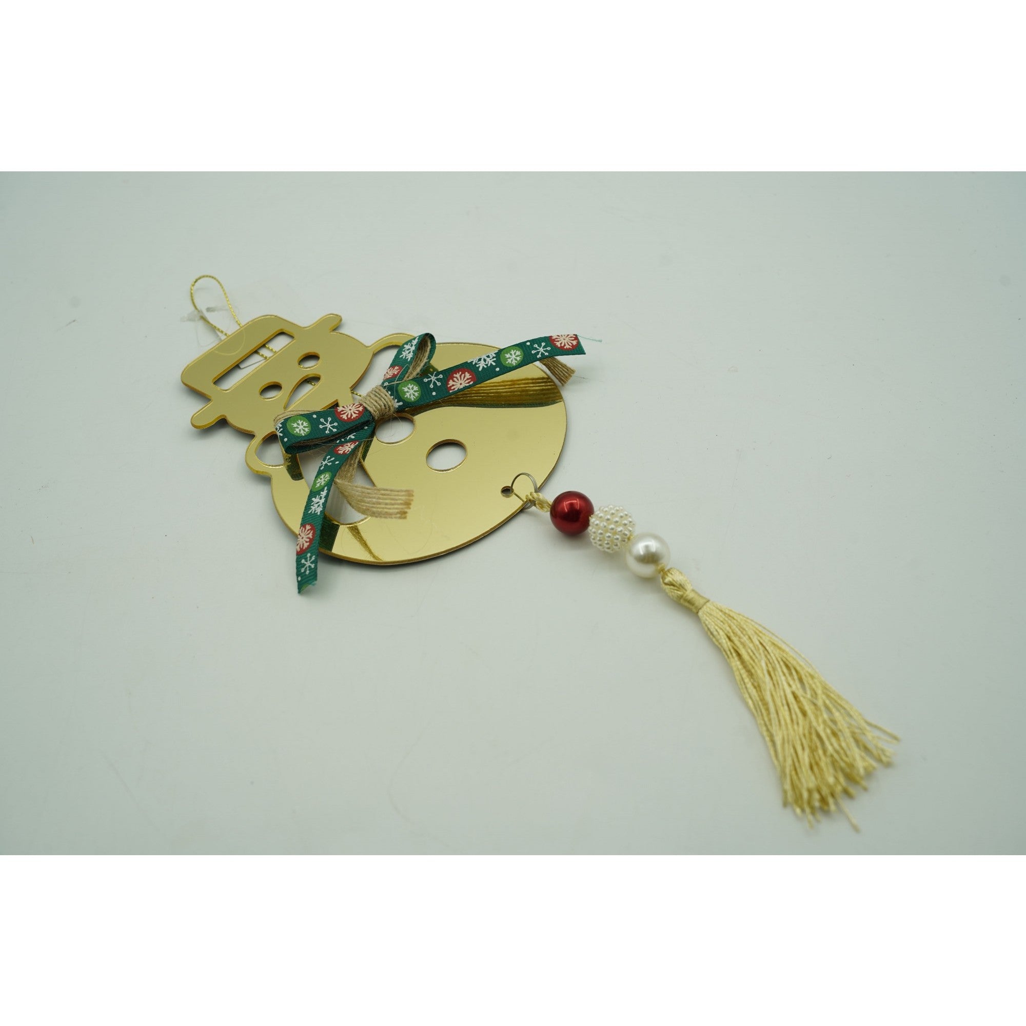 Ornament brad, Om de zapada, Auriu, Lucios, 14*30CM, Acril, Interior/ Exterior