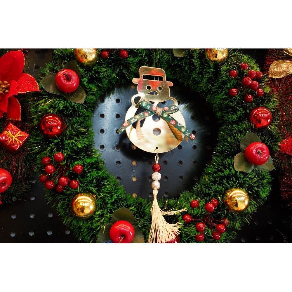 Ornament brad, Om de zapada, Auriu, Lucios, 14*30CM, Acril, Interior/ Exterior