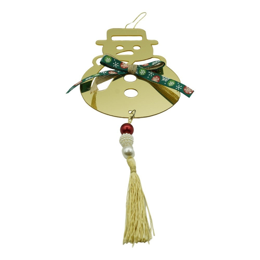 Ornament brad, Om de zapada, Auriu, Lucios, 14*30CM, Acril, Interior/ Exterior