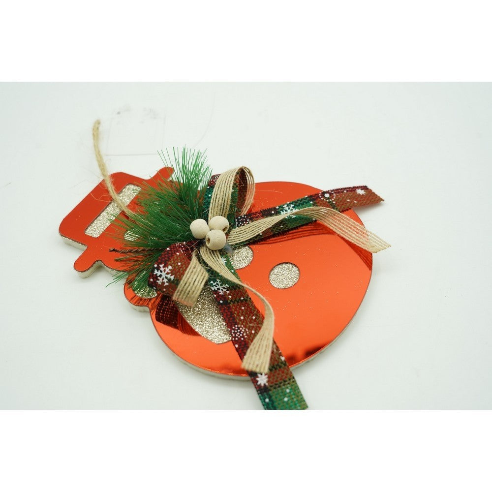 Ornament brad, Om de zapada, Rosu, Lucios, 14*17CM, Acril, Interior/ Exterior
