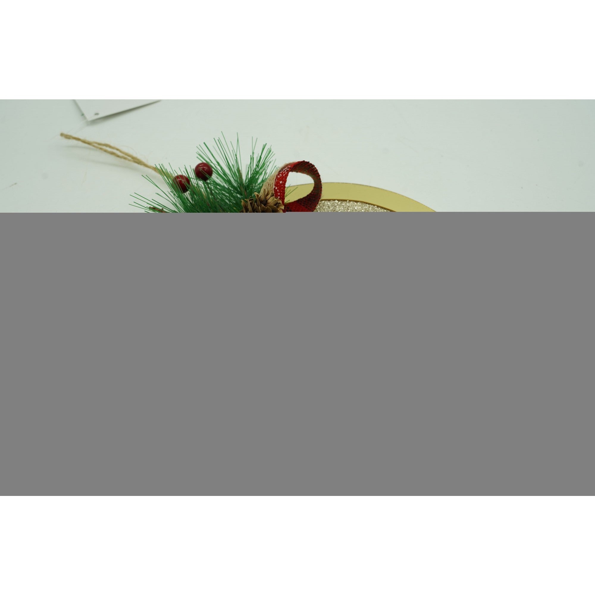 Ornament brad, Pasare, Auriu, Lucios, 17*17CM, Acril, Interior/ Exterior
