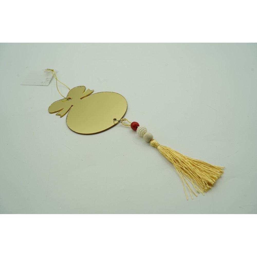 Ornament brad, Rotund, Auriu, Lucios, 10*23CM, Acril, Interior/ Exterior