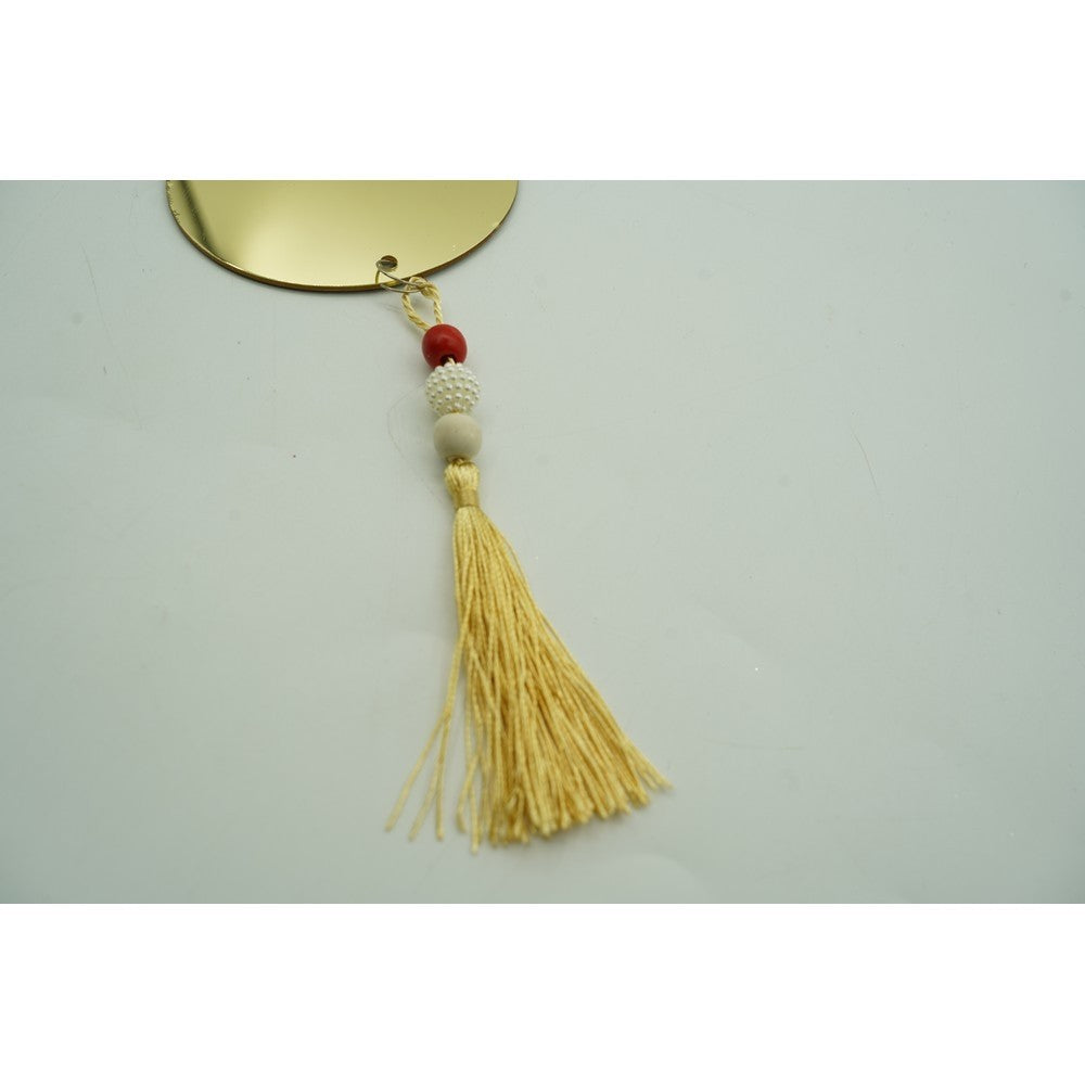 Ornament brad, Rotund, Auriu, Lucios, 10*23CM, Acril, Interior/ Exterior