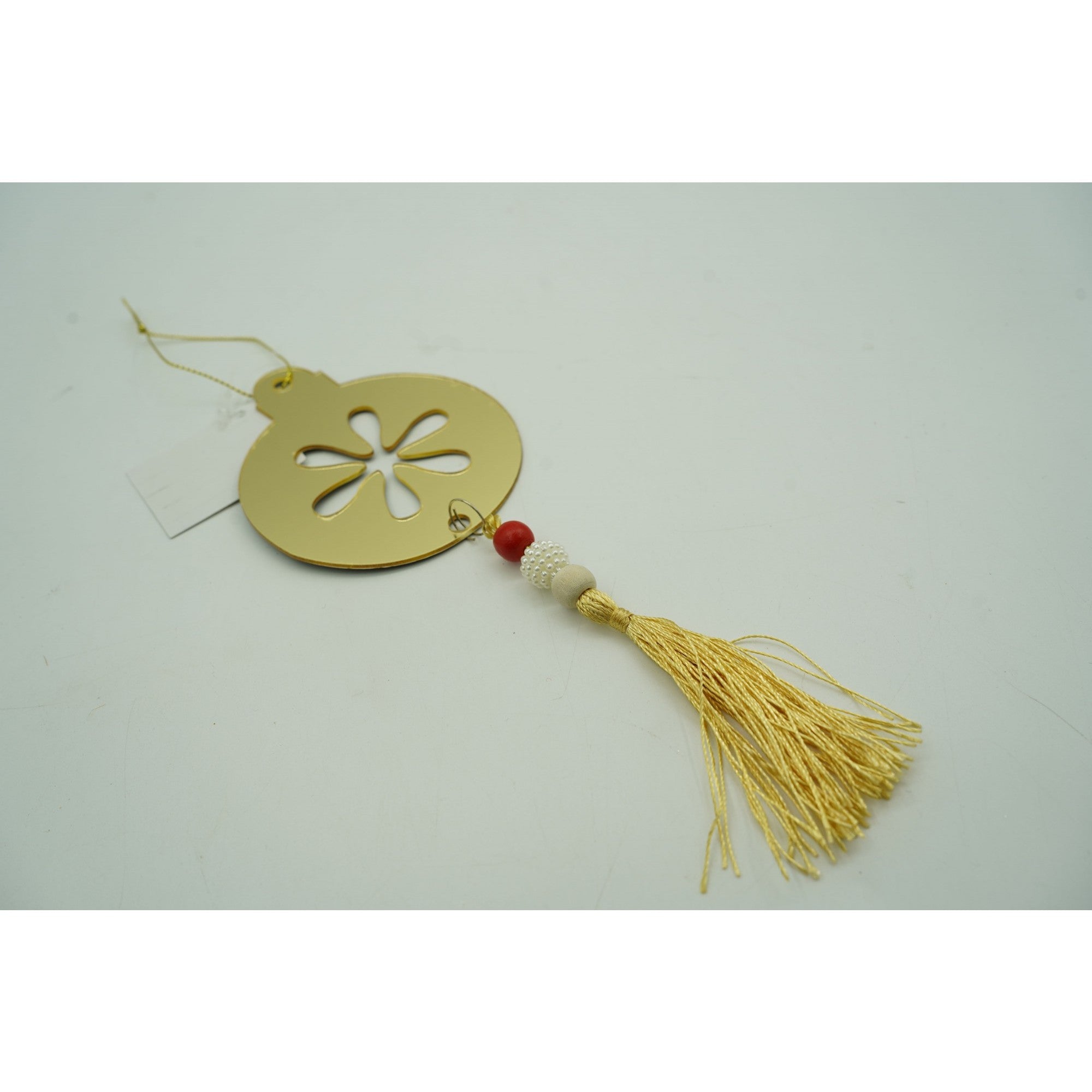 Ornament brad, Rotund, Auriu, Lucios, 10*23CM, Acril, Interior/ Exterior