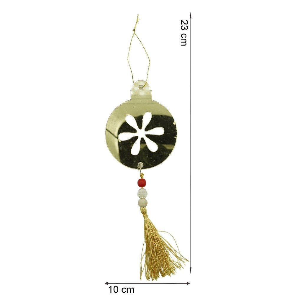Ornament brad, Rotund, Auriu, Lucios, 10*23CM, Acril, Interior/ Exterior