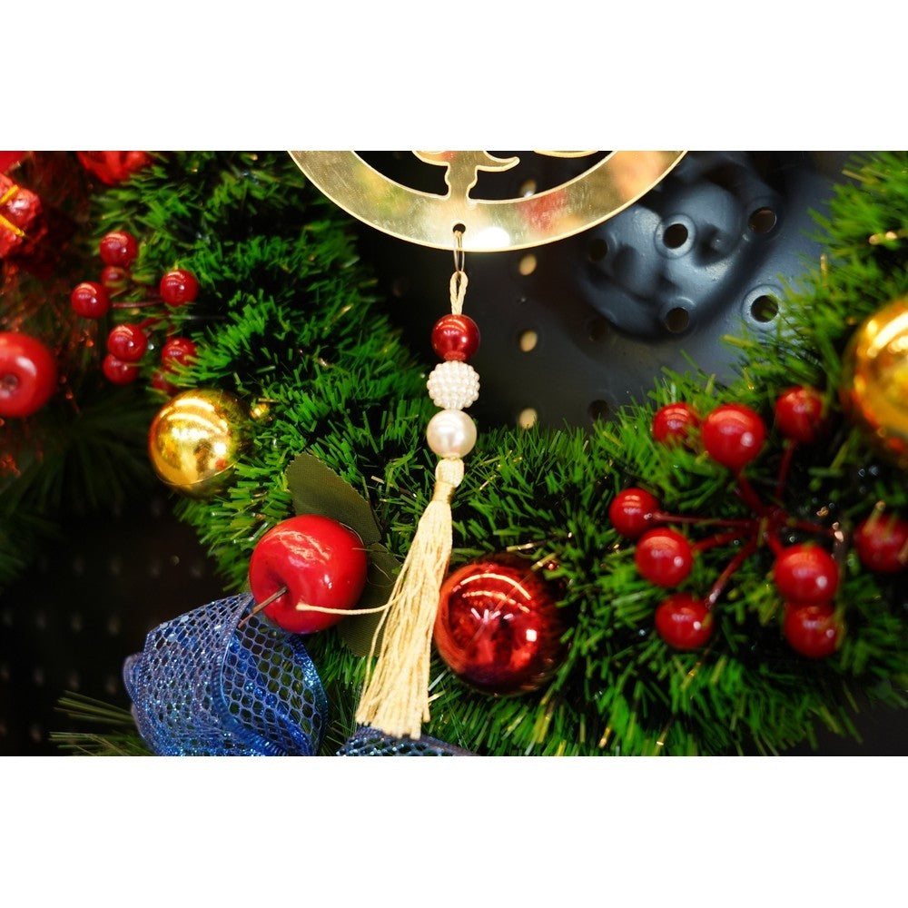 Ornament brad, Rotund, Auriu, Lucios, 15*26CM, Acril, Interior/ Exterior
