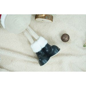 Ornament de Craciun ren, rosu/alb, textil, 55 cm