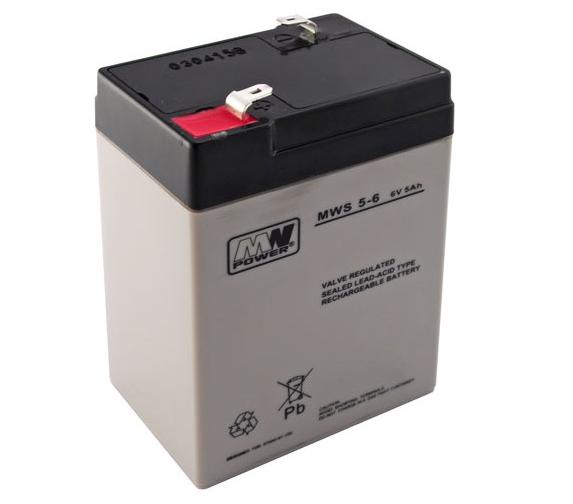 Acumulator 5AH/6V Mw Power MWS5-6 (Acumulator Agm 5Ah 6V seria Mw Power)
