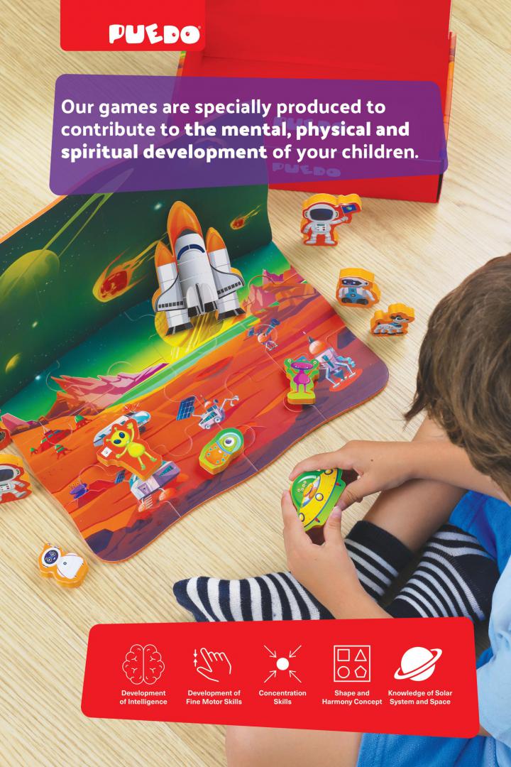 Puedo Toys PUZZLE SPATIU COSMIC, 25 PIESE