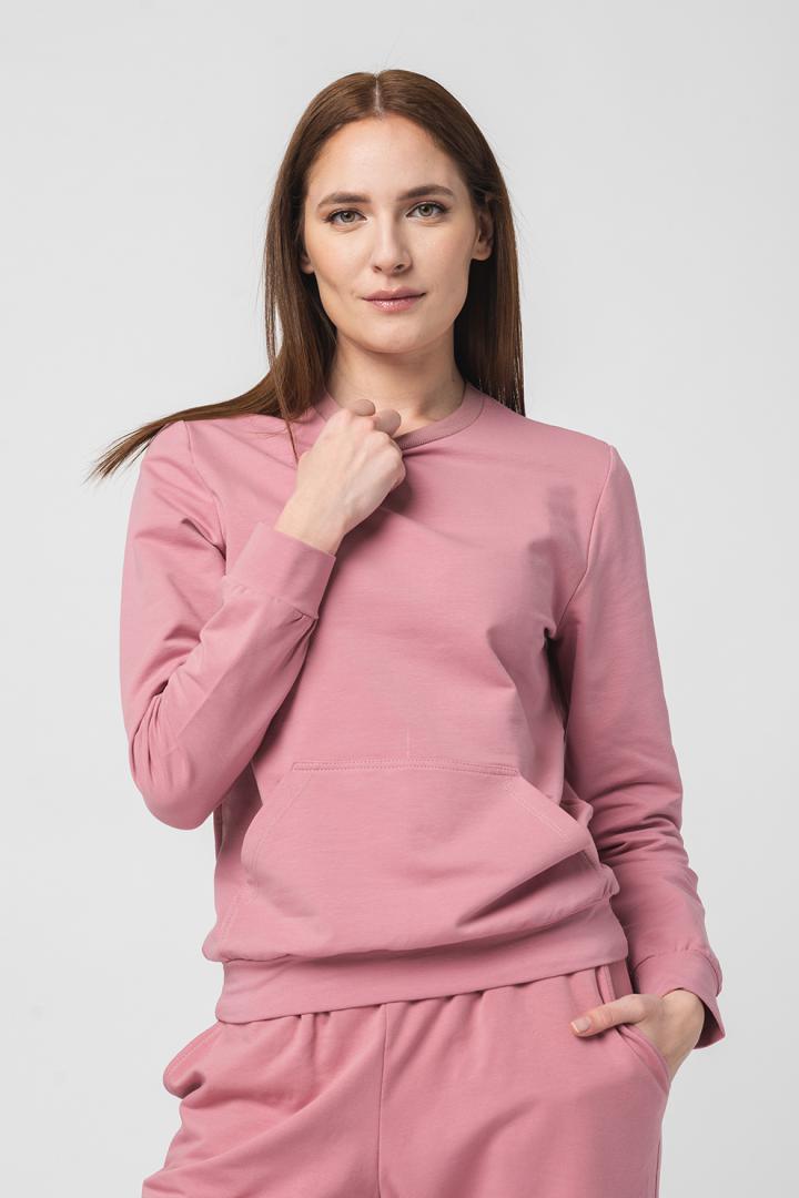 Pegas BLUZA COTON CASUAL FEMEI PINK-L