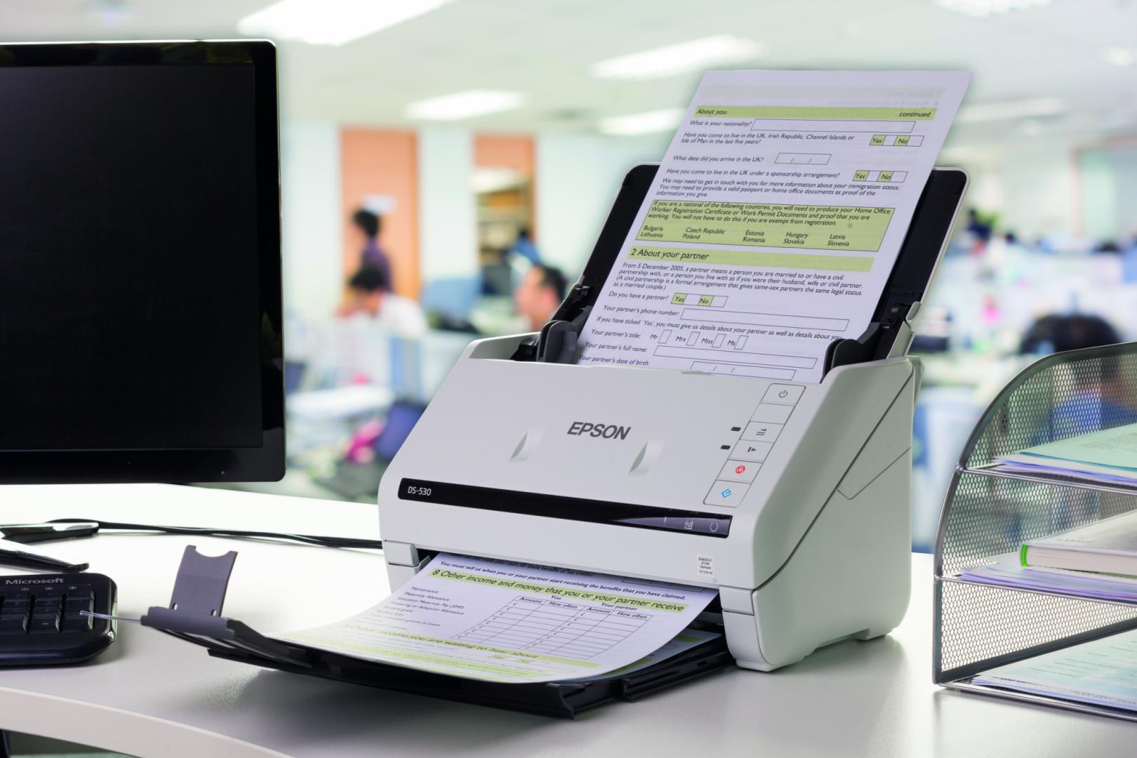 EPSON DS-770II A4 SCANNER, Format A4, Scannet tip Sheetfed, Rezolutie: 600 x 600 DPI, Hartie acceptata: A4 (21.0x29,7 cm), A5 (14,8x21,0 cm), A6 (10,5x14,8 cm), B5, B6, Letter, Carte poştală, Cărţi de vizită, Carduri de plastic, Legal, Executive, Senzor C