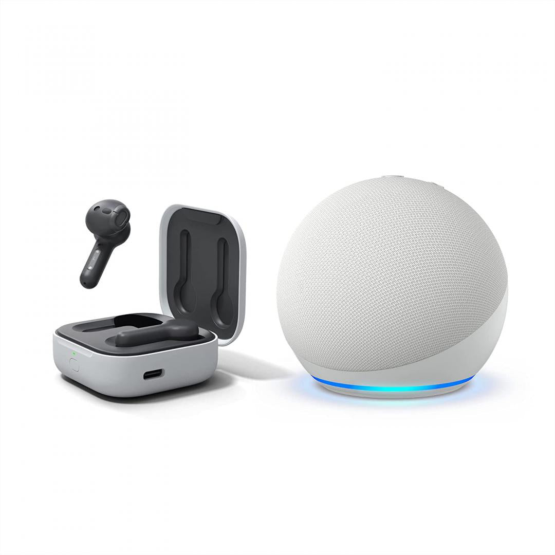 RESIGILAT | Boxa inteligenta Amazon Echo Dot 5 (2022), Control Voce Alexa, Bluetooth, Wi-Fi, Glacier White - imagine 3 - RESIGILAT
