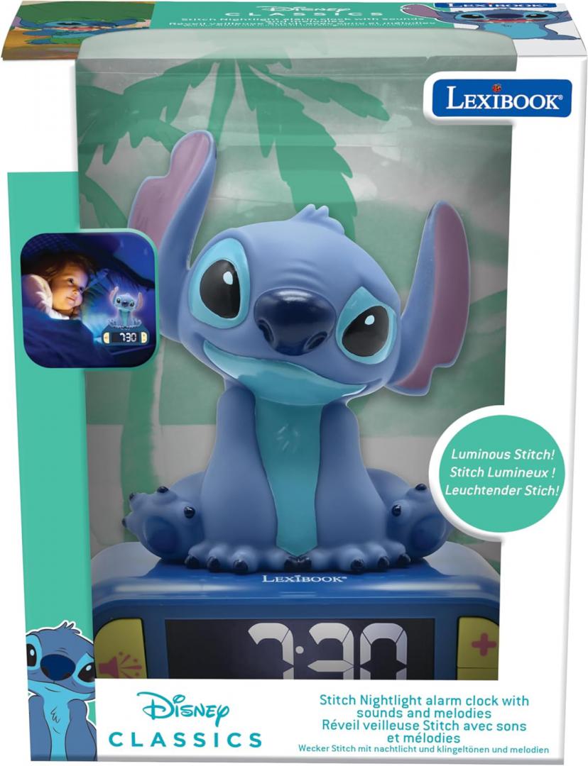 Ceas Desteptator cu Lumina 3D, Stitch