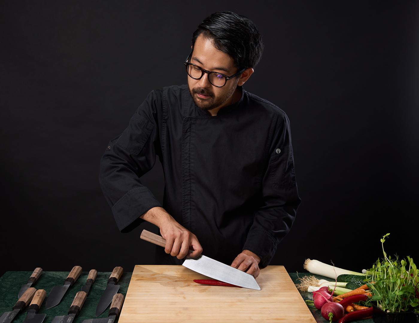 CUTIT GYUTO 23 CM, RIKITO WATANABE, SAMURAI GOURMET, COOKING BY HEINNER
