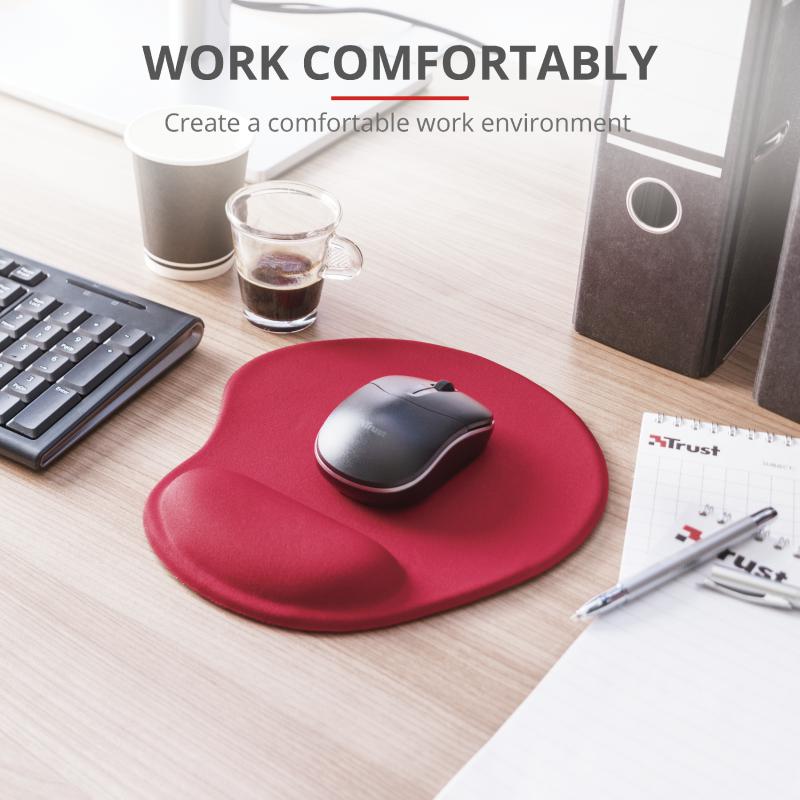Mousepad cu gel Trust Bigfoot rosu
