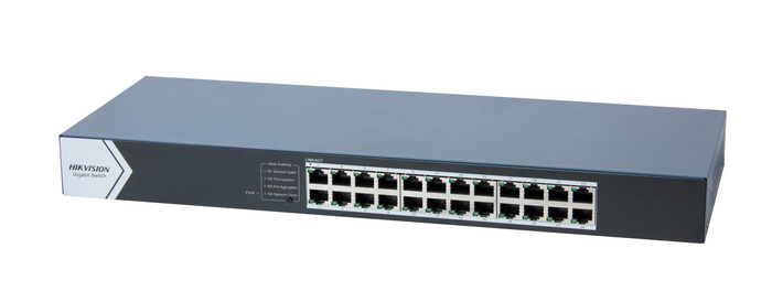 24-Port Gigabit Switch Hikvision DS-3E0524-E(C) 24 × 10/100/1000 Mbps RJ45 Port Easy Plug-and-Play Installation Rack-Mounting