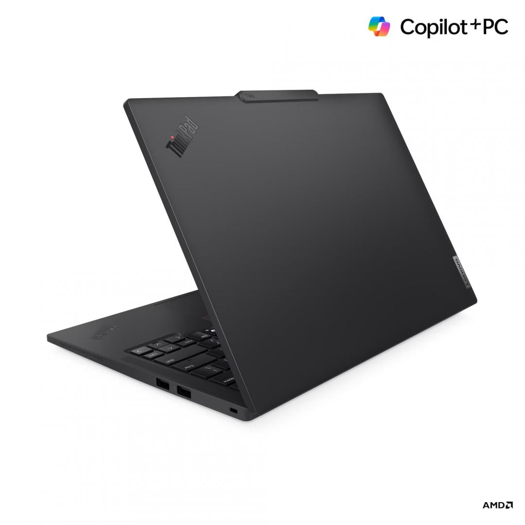 Laptop Business Lenovo ThinkPad T14s Gen 6 (AMD) Copilot+ PC, cu procesor Ryzen AI 7 PRO 360, 14'' IPS, 64 GB LPDDR5x, 1 TB SSD, AMD Radeon 880M, Windows 11 Pro, 3 ani Garantie