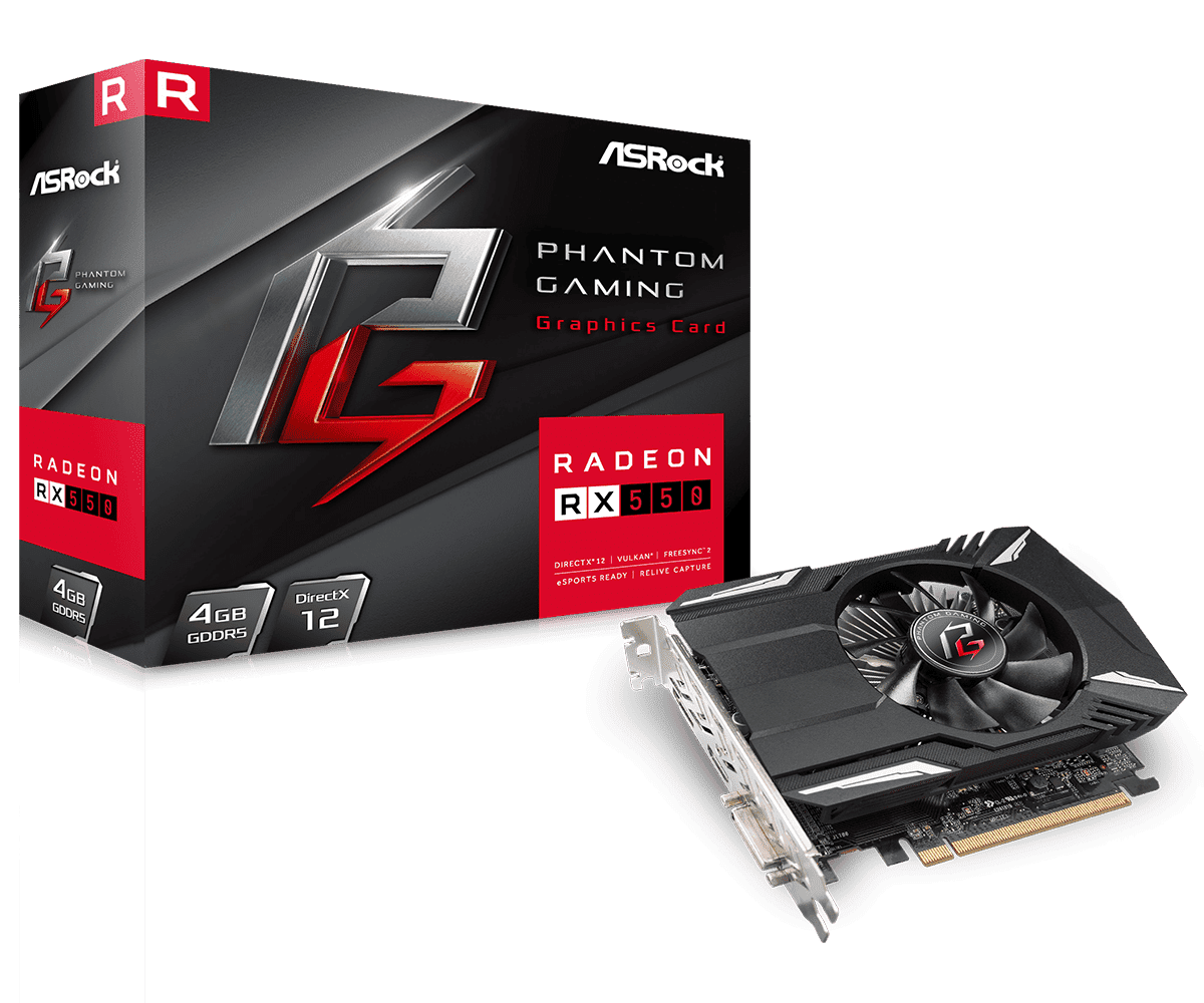 RESIGILAT | Placa Video ASROCK AMD RADEON PHANTOM GAMING RX550 4GB GDDR5 128 bit ASROCK