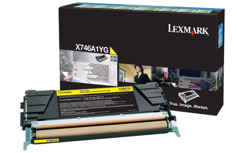 Lexmark X746A1YG Yellow Toner (Toner Lexmark X746A1YG)
