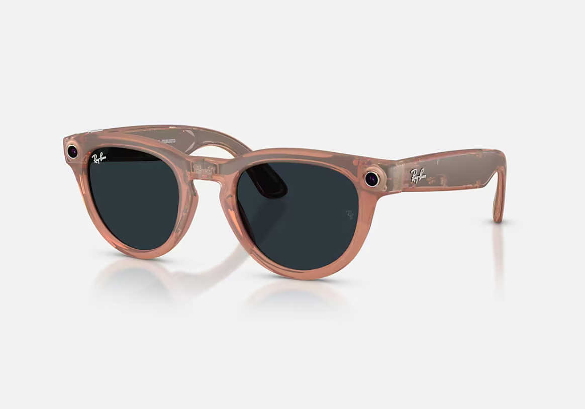 RayBan Meta  Matte Peach/Grey Trs Gen2 (Ray-Ban Meta Headliner Gen 2 AI Glasses Matte Peach/Grey Transitions RW4013...)