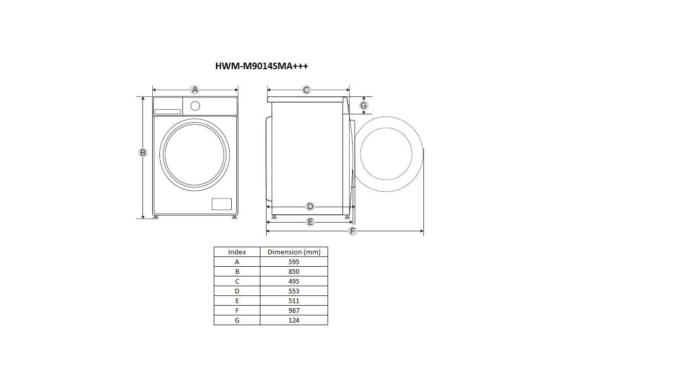 MASINA DE SPALAT HEINNER HWM-M9014SMA+++