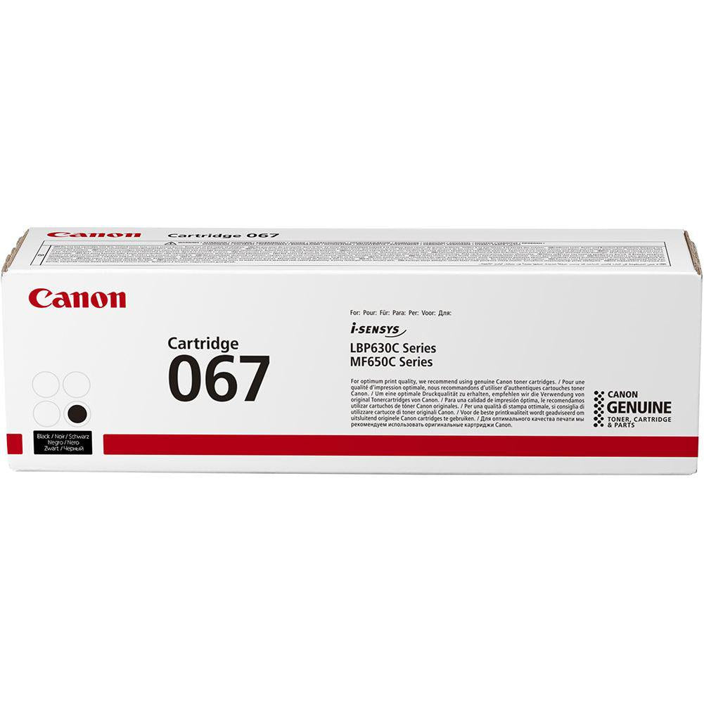 Toner Canon CRG067BK, black, capacitate 1350 pagini, pentru LBP-631 / LBP-631-cw / LBP-633 / LBP-633cdw / CRG-067Y / CRG067Y / MF-651 / MF- 651cw / MF-655 / MF-655cdw / MF-657 / MF-657cdw.