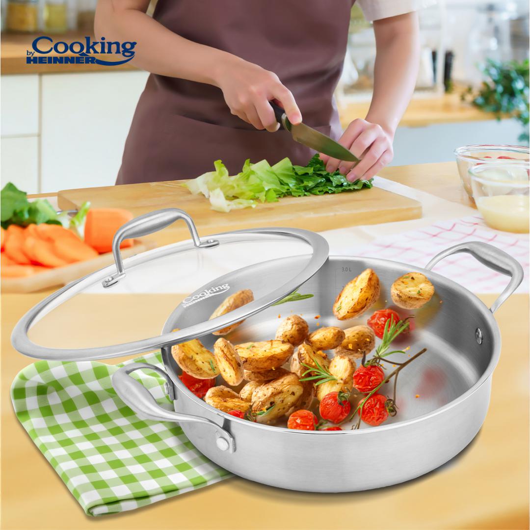 Heinner CRATITA INOX+CAPAC 26X7CM, 3.5L, ATOMIC3