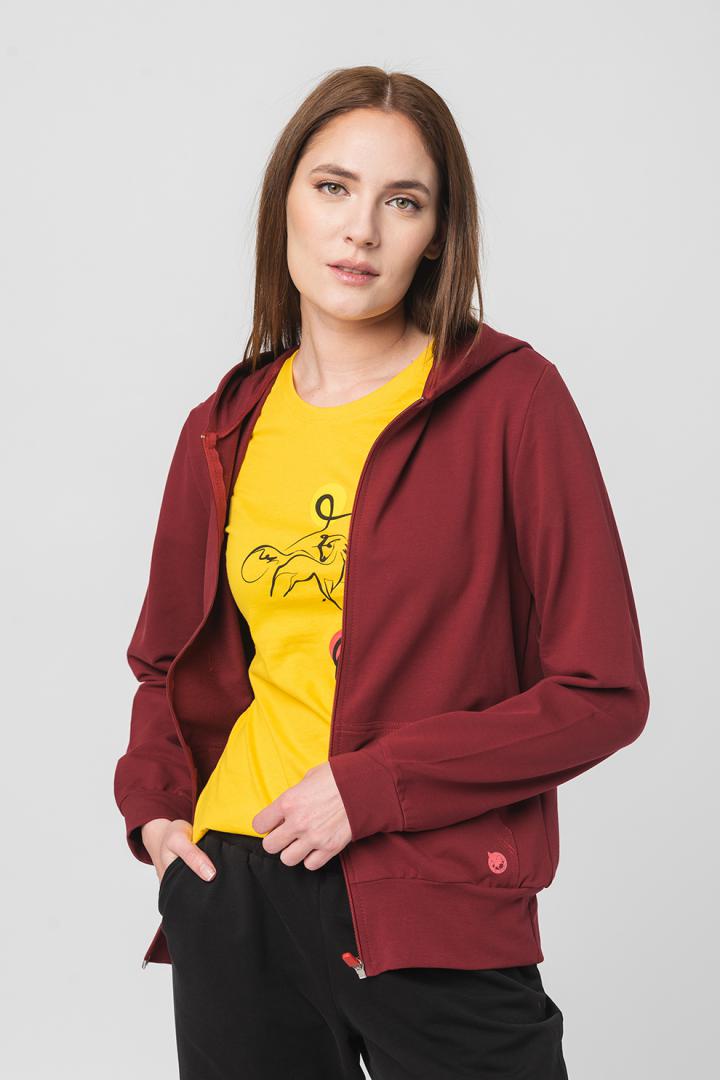 Pegas HANORAC COTON CASUAL FEMEI BURGUNDY-XS