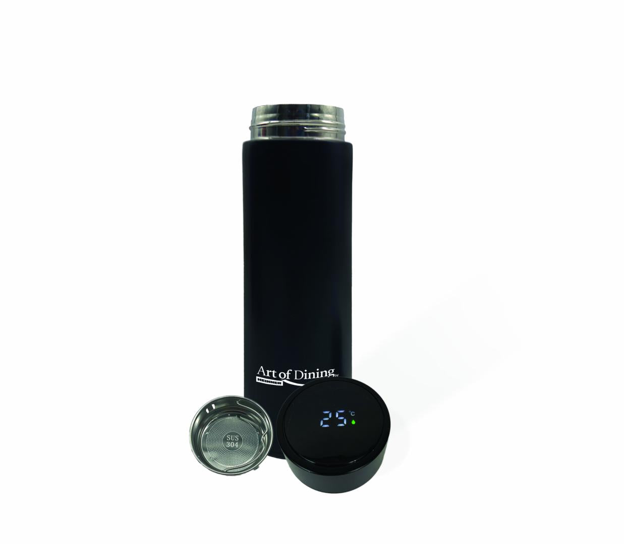 Termos Inox 450ML,INDICAT.LED.TEMP Negru (termos Inox 450 Ml)
