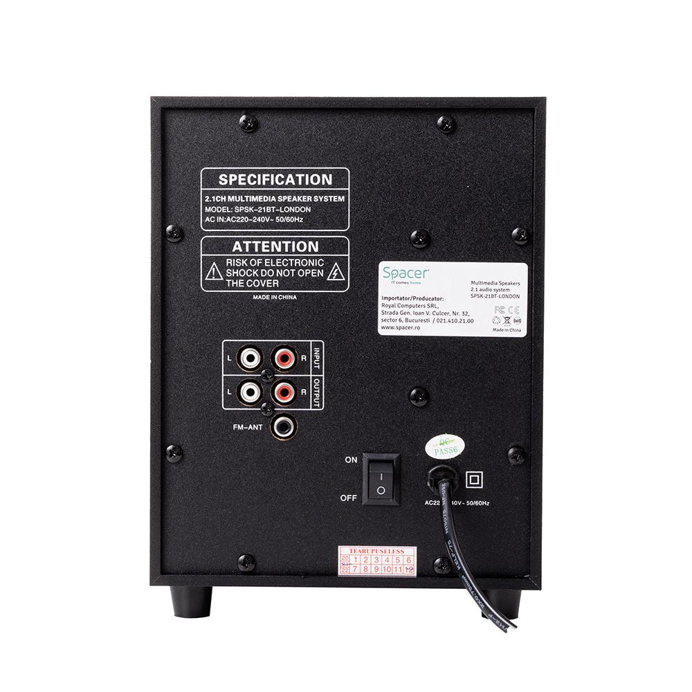 Boxe Spacer 2.1, 20W Rms, cu fir (Boxe Spacer 2.1)