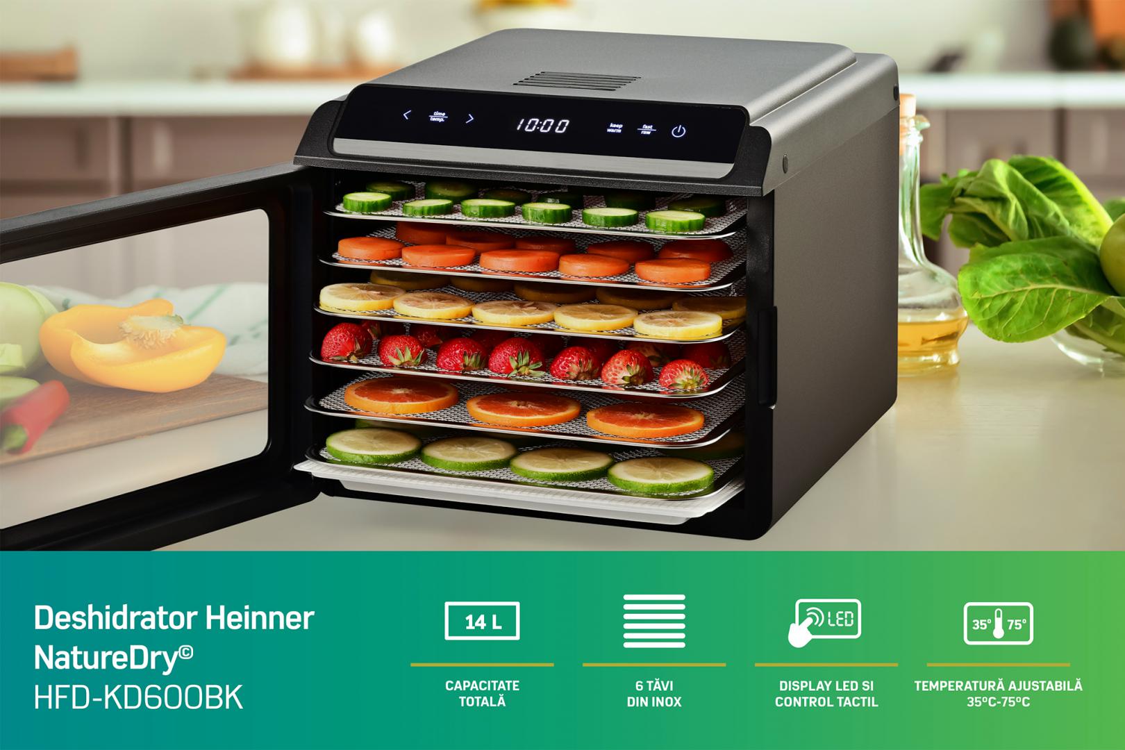 DESHIDRATOR HEINNER HFD-KD600BK