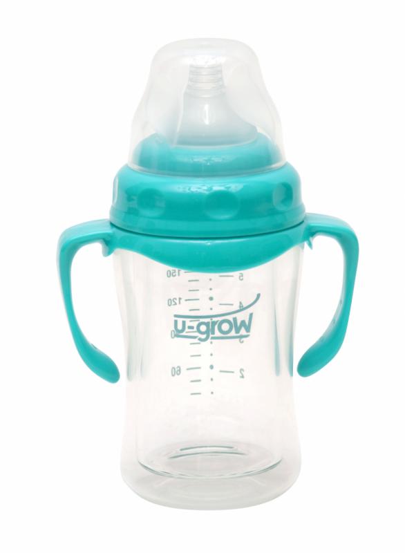 Biberon Sticla 120 ml Gat Larg Ug a-1055 (Biberon din Sticla 120 ml Gat Larg U-GROW a-1055)