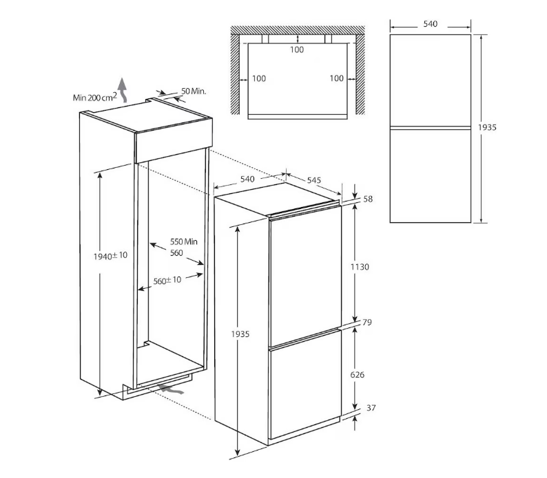 Combina Incorporabila Candy CBL5519EVW (Combina Incorporabila Candy CBL5519EVW Combi)