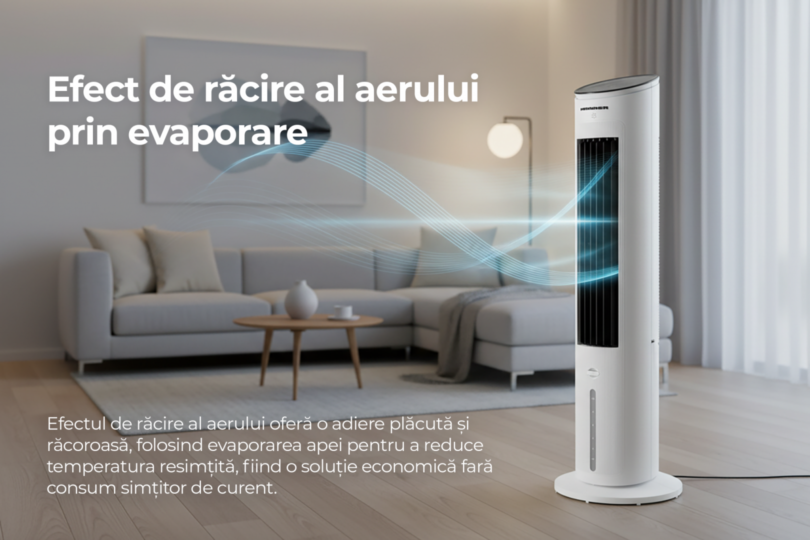 VENTILATOR CU EFECT DE RACIRE PRIN EVAPORARE HEINNER HACLP-MD43WH