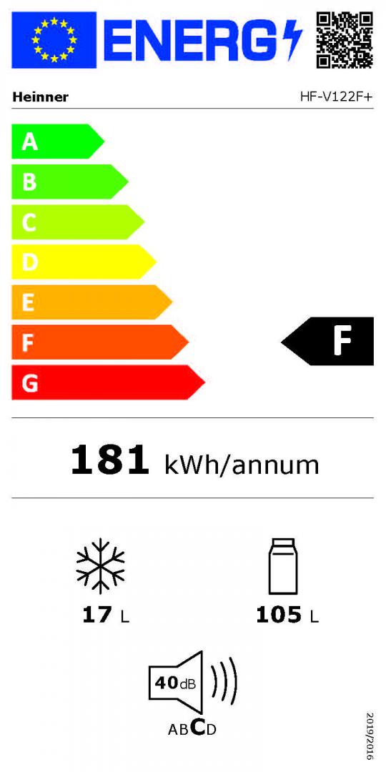 Frigider cu O Usa Heinner HF-V122F+ (frigider Heinner HF-V122F+)