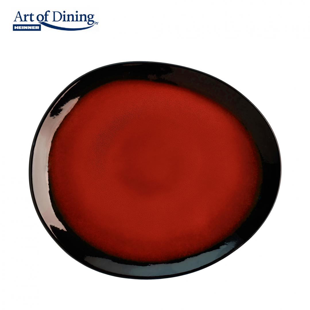 Set 4XFARF. Ovala Ceram. 21CM,VULCANO (set 4X Farfurie Ovala Ceramica 21 CM)