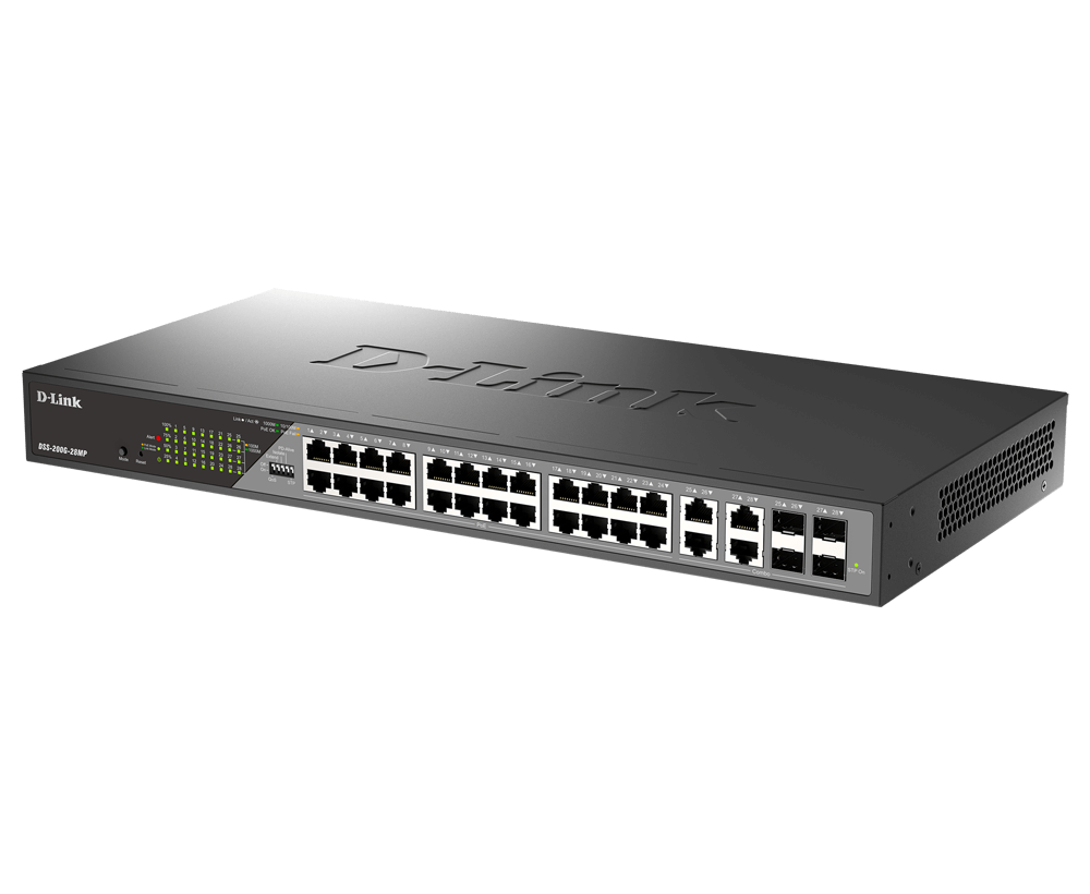 Dlink 24 Port GB Poe Surveilance Switch (D-Link Switch DSS-200G-28MP)