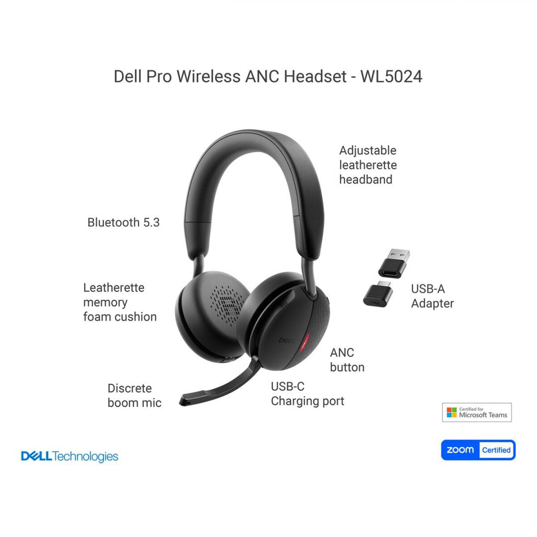 DELL PRO WIRELESS ANC HEADSET WL5024