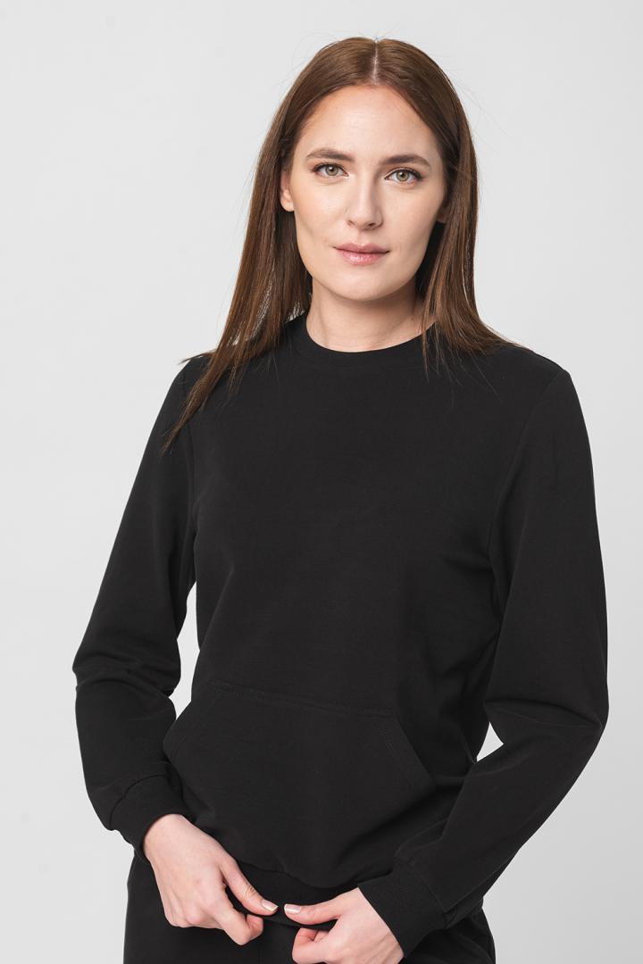 Pegas BLUZA COTON CASUAL FEMEI BLACK-XL
