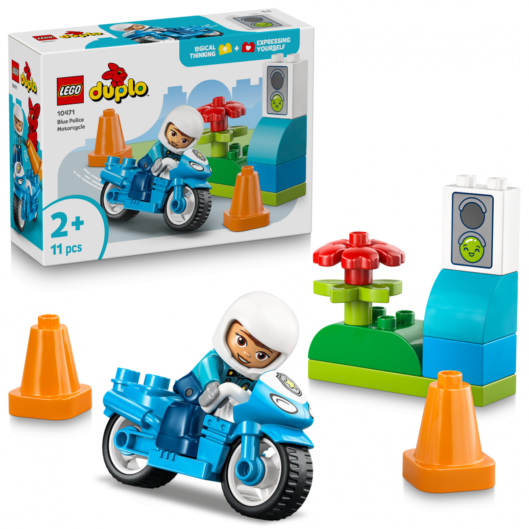 Motocicleta Abs. de Politie  LEGO10471 (motocicleta Albastra de Politie  LEGO10471)