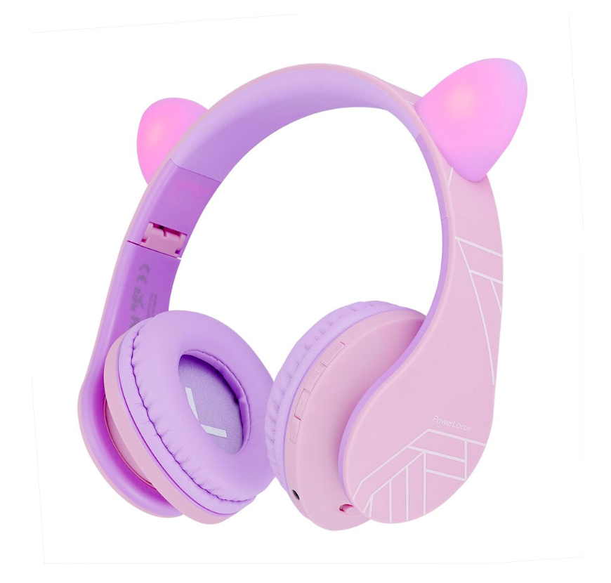PowerLocus Casti copii KidsCat Purple/Pk