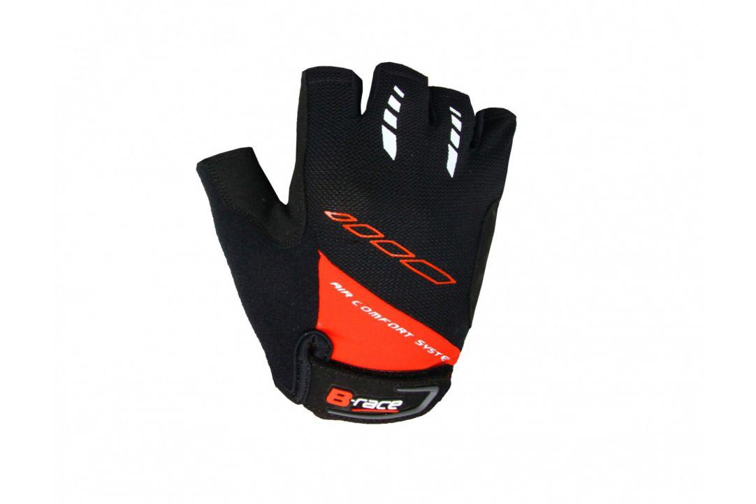 Pegas MANUSI B-RACE CU GEL NEGRU/ROSU, S